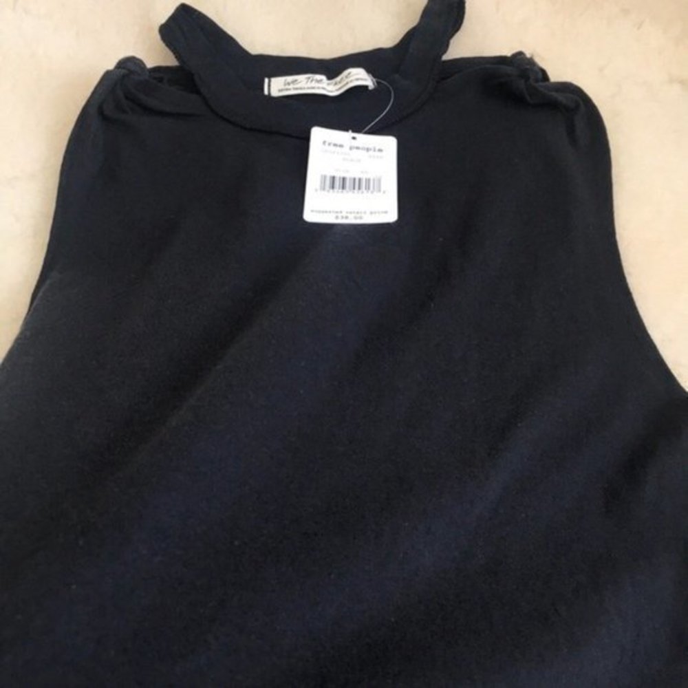 Free People The Twist Black Tank Top. XS,S - Picture 4 of 7